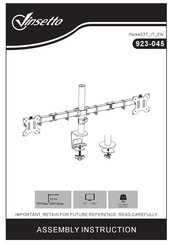 Vinsetto 923-045 Assembly Instruction Manual