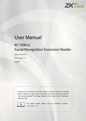 ZKTeco KF1000-U User Manual