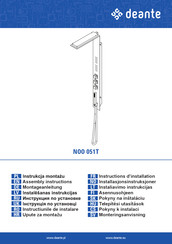deante NOO 051T Assembly Instructions Manual