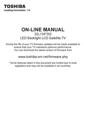 Toshiba 32L134*DG Series Online Manual