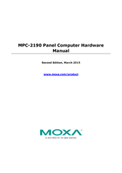 Moxa Technologies MPC-2190X Hardware Manual