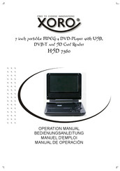 Xoro HSD 7560 Operation Manual