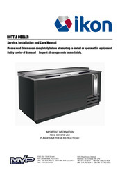 MVP ikon IBC-95 Service, Installation And Care Manual