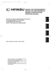 Hiyasu ASE 18UIM Operation Manual