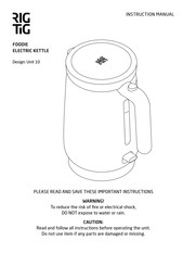 RIGTIG FOODIE Z00602-2 Instruction Manual