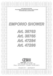 Gessi EMPORIO 38763 Manual