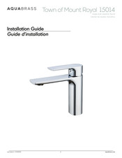 aquabrass Town of Mount Royal 15014 Installation Manual