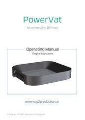 W2P Engineering PowerVat 650 Operating Manual