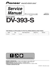 Pioneer DVD-393-S Service Manual