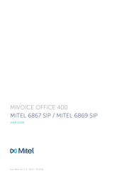 Mitel 6869 SIP User Manual