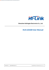 Hi-Link HLK-LD2420 User Manual