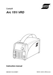 ESAB Caddy Arc 151i VRD Instruction Manual