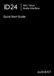 Audient iD24 Quick Start Manual