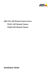 Axis AXIS P32-LVE Mk II Series Installation Manual