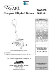 Stamina Avari Fitness A550-043 Owner's Manual