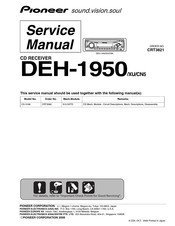 Pioneer CRT3821 Service Manual