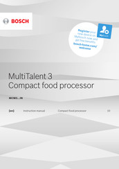 Bosch MultiTalent 3 MCM3 IN Series Instruction Manual