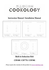 Cookology CIF600 Instruction Manual / Installation Manual