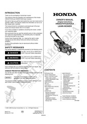 Honda HRX537C5HZEA Owner's Manual
