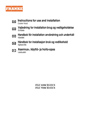 Franke FGC 9104 XS ECS Instructions For Use And Installation