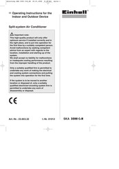 EINHELL SKA 3500 C+H Operating Instructions Manual