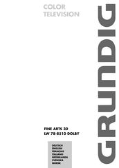 Grundig FINE ARTS 30 LW 78-8510 DOLBY Manual
