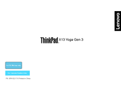Lenovo Thinkpad X13 Yoga Gen 3 Manual
