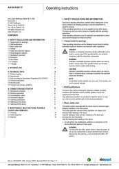 ebm-papst A4E350-AQ02-12 Operating Instructions Manual