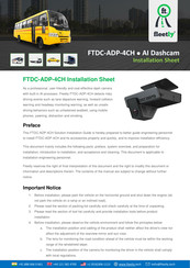 Fleetly FTDC-ADP-4CH Installation Sheet