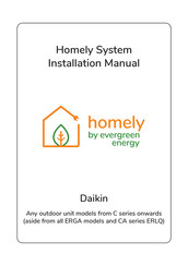 evergreen energy homely CEF9H7TC3FE Series Manual