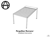 ANCHOR OUTDOOR PergoStar Romano Installation Instructions Manual