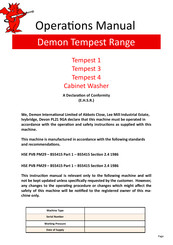 Demon Tempest 3 Operation Manual