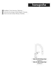 Hans Grohe Talis N 210 O-Style 2jet 72800 1 Series User Instructions