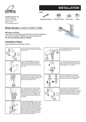 Olympia K-5030 Installation