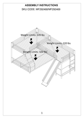 BED BATH & Beyond MF292469 Assembly Instructions Manual