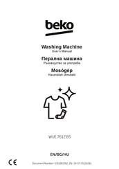 Beko WUE 7612 BS User Manual