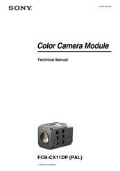 Sony Manual FCB-CX11DP Technical Manual