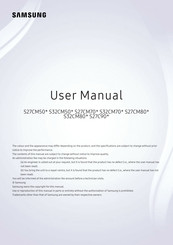 Samsung S27CM70 Series User Manual