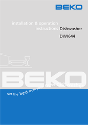 Beko DWI644 Installation & Operation Instructions