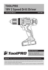 ToolPRO CDT218G 1 Series Instruction Manual