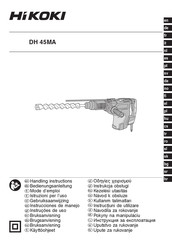 Hikoki DH45MAWSZ Handling Instructions Manual