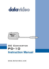 Datavideo PD-10 Instruction Manual
