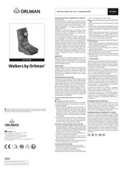 Orliman Walkers EST-092 Use And Maintenance Instructions