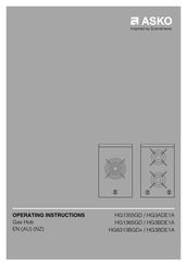 Asko HG3ADE1A Operating Instructions Manual