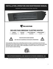 BIG ASS FANS OBSIDIAN BAFC60240B Installation, Operation And Maintenance Manual
