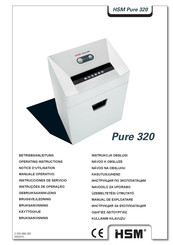 HSM Pure 320C Operating Instructions Manual
