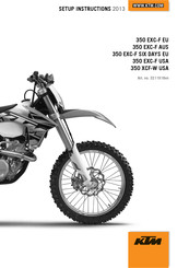 KTM 350 XCF-W USA 2013 Setup Instructions