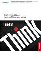 Lenovo ThinkPad E15 Gen 2 Hardware Maintenance Manual