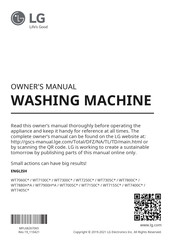 LG WT7900HWA-DLGX7901WE Owner's Manual