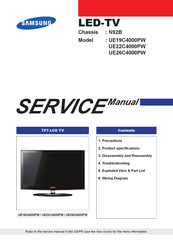 Samsung UE22C4000PW Service Manual